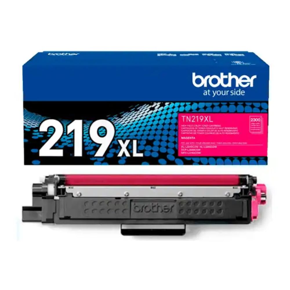 Tóner Brother TN-219, compatible L3280Cdw, Hl L3240Cdw, rendimiento 1,200 páginas, magenta